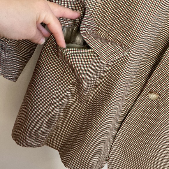 Brooks Brothers Sport Coat Mens 39S Tan Red Green Check Blazer Made in USA - Picture 8 of 15